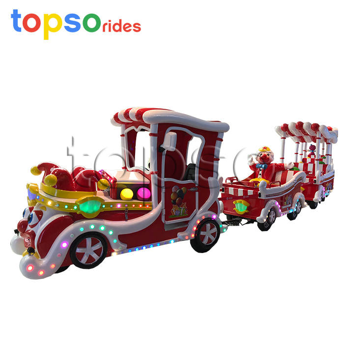 clown trackless train 00