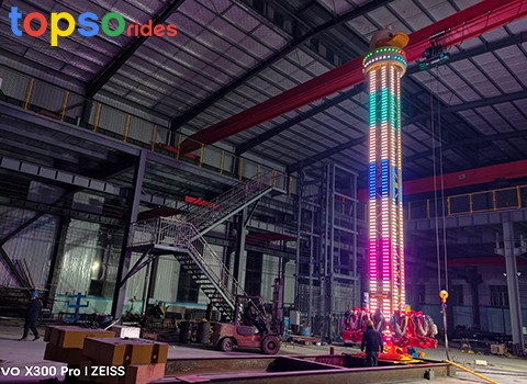 Folded Drop Tower Rides