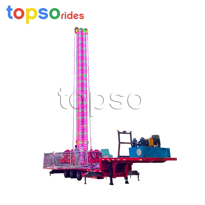 Trailer Style Drop Tower Rides