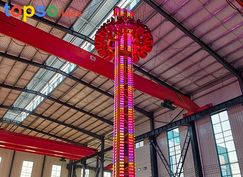 Trailer Style Drop Tower Rides